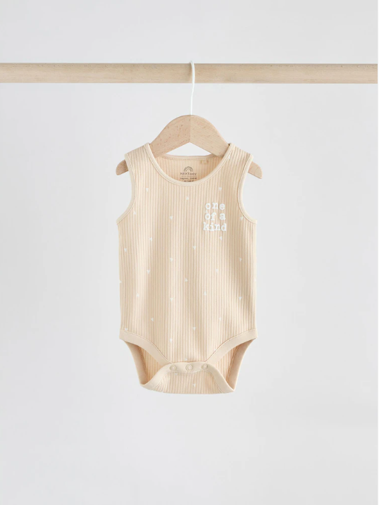 Next Pack of 3 Neutral Sleeveless Bodysuits