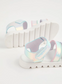 George Rainbow Shine Iridescent Strappy Sandals