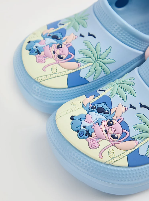 George Disney Stitch & Angel Beach Light Clogs