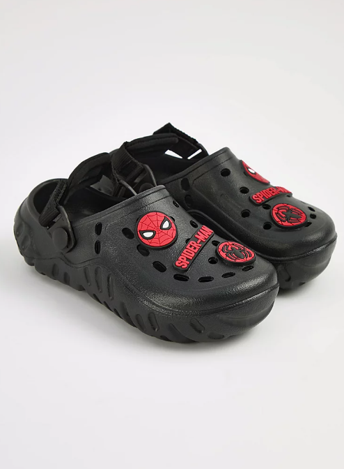 George Marvel Spider-Man Back Strap Chunky Clogs