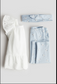 H&M 3pc Shirt & Trouser with Headband Set