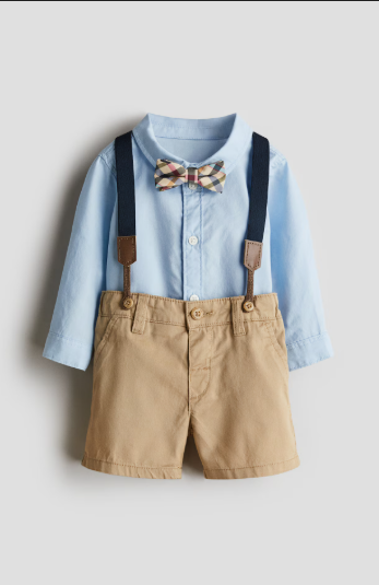 H&M 3pc Formal Suspender Set
