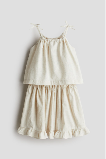 H&M 2pc Shirt & Skirt Set