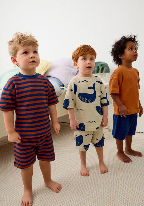 Next Whales Shirt & Shorts Set