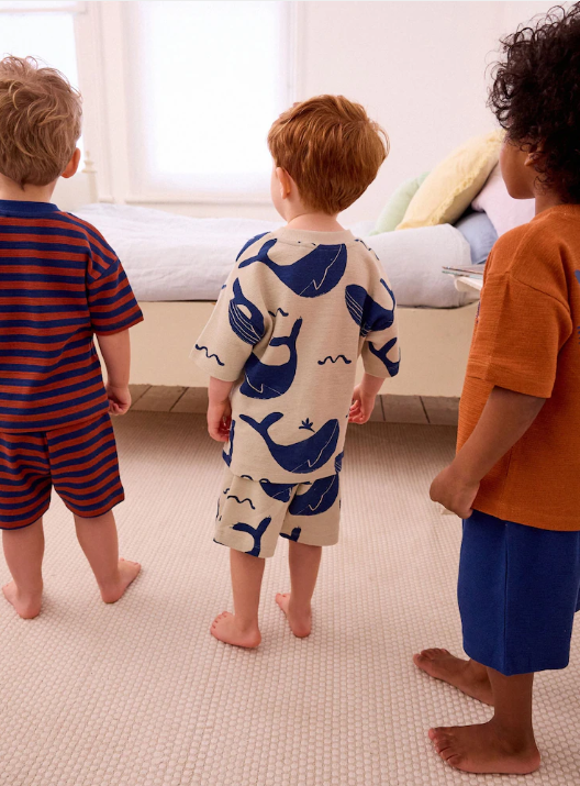 Next Whales Shirt & Shorts Set