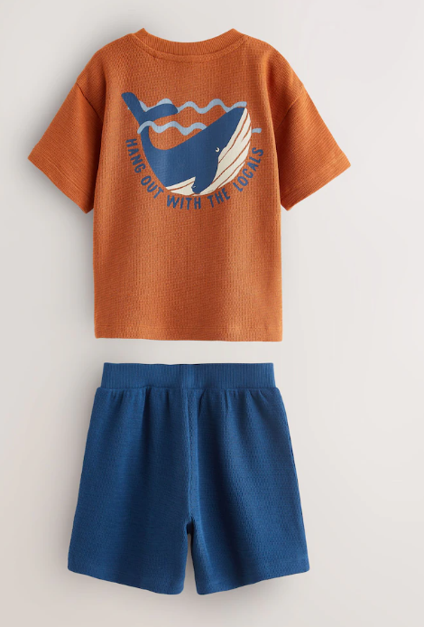 Next "Hang out with the Locals" Shirt & Shorts Set