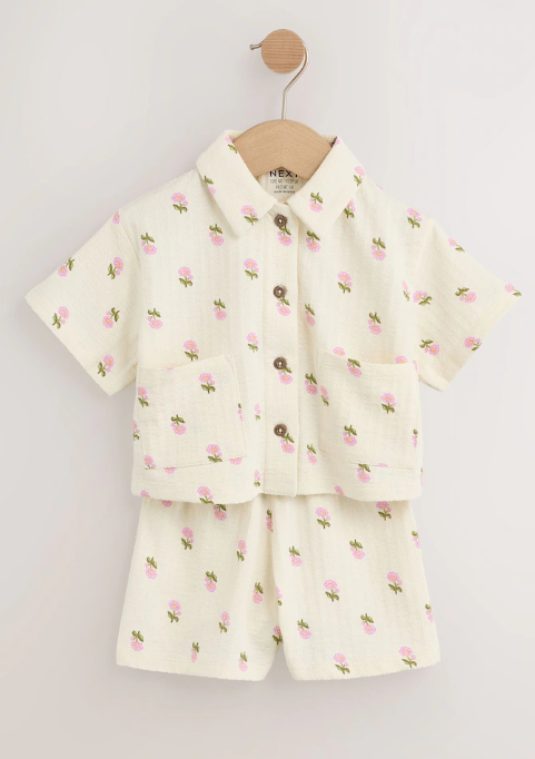Next Floral Shirt & Trouser Set