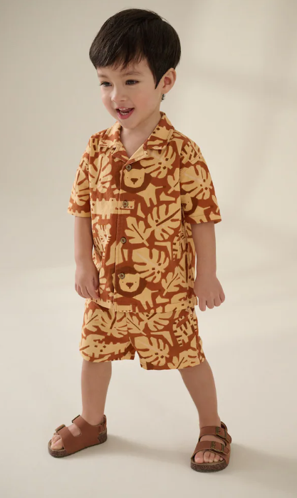 Next Safari Shirt & Short Set
