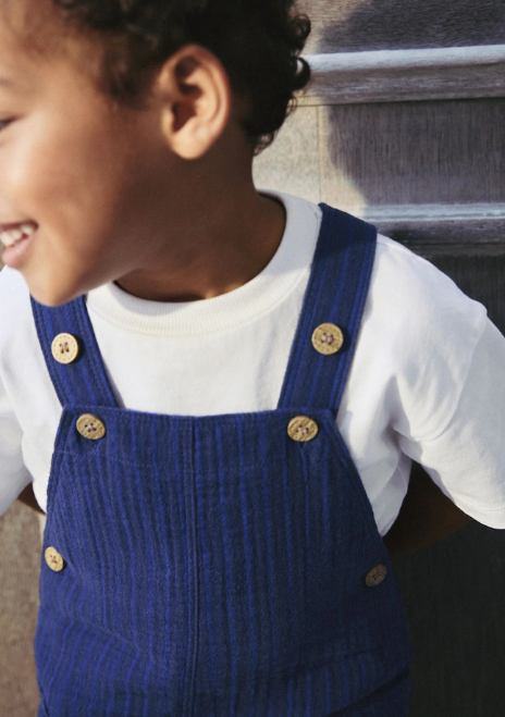 Next Striped Dungarees