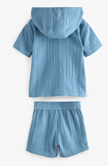 Next Hooded Shirt & Shorts Set