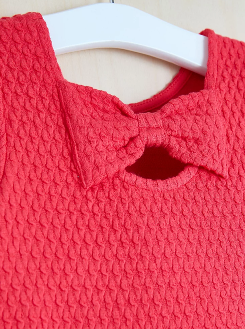 George Bow Bubble Hem Dress