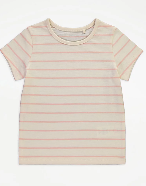 George Bunny Pinafore and Striped T-Shirt Outfit