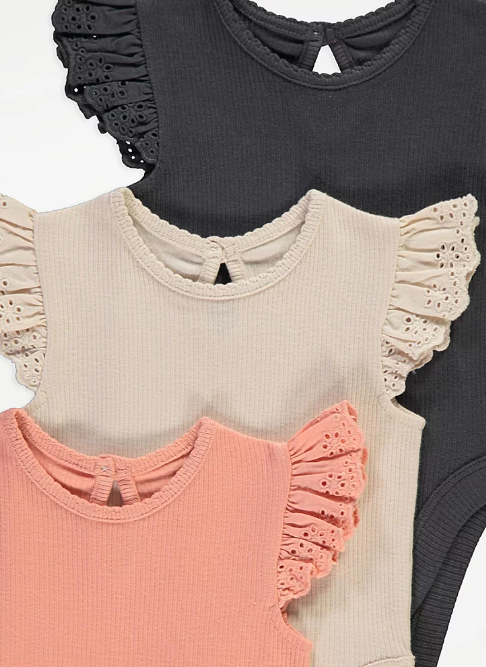 George Pack Of 3 Bodysuits