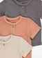 George Pack 3 Button Neck T-Shirts