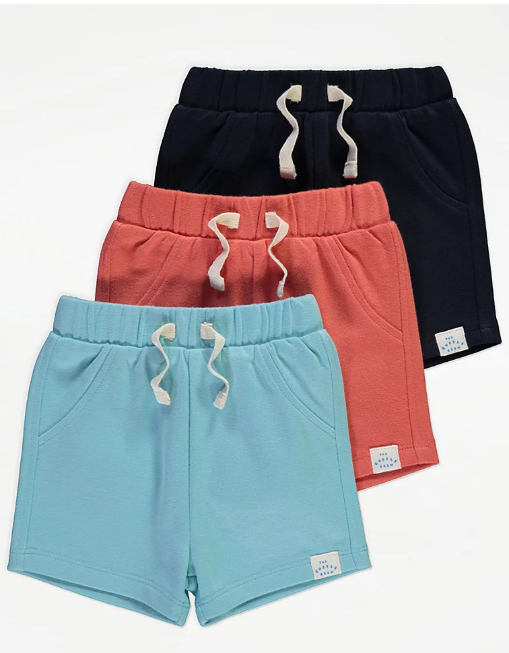 George Cuddle Crew Pack of 3 Shorts