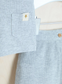 George Button Neck Shirt & Shorts Set