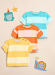 George Pastel Striped Pack Of 3 T-Shirts