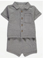 George Buttoned Shirt & Shorts Set