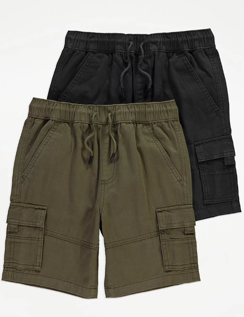 George Pack Of 2 Cargo Shorts