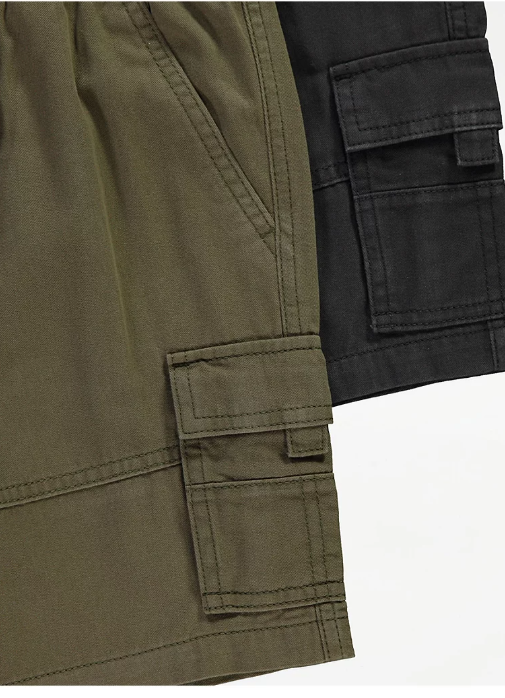 George Pack Of 2 Cargo Shorts