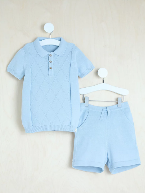 George Polo Shirt & Shorts Set