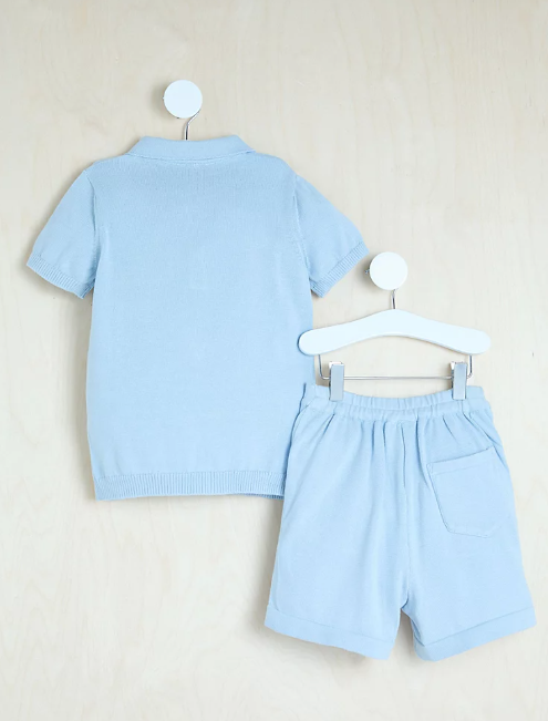 George Polo Shirt & Shorts Set