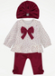 George Bow Peplum Top Leggings and Hat Outfit