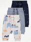 George Pack of 3 Trousers