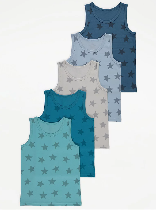 George Pack Of 5 Vests