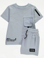 George Sporty Pocket T-Shirt and Shorts Set