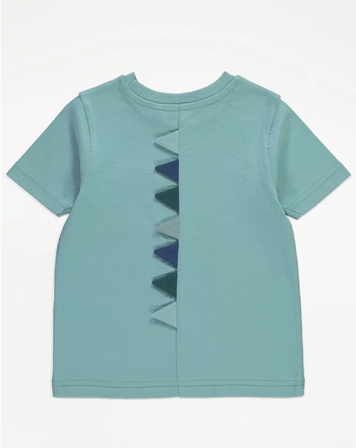 George Teal Dinosaur Spike T-Shirt and Shorts Set