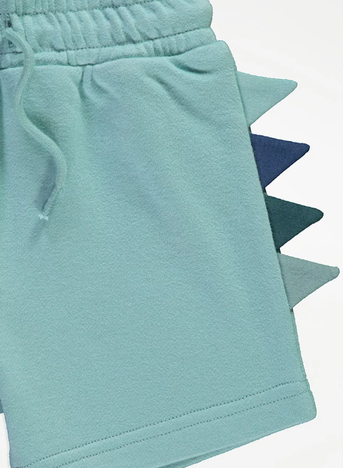 George Teal Dinosaur Spike T-Shirt and Shorts Set