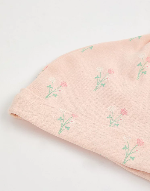 George Pack of 2 Floral Caps and Scratch Mittens