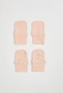 George Pack of 2 Floral Caps and Scratch Mittens