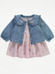 George Cherry Frock & Denim Jacket