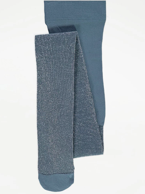 Teal Thin Shimmer Leggings