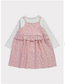 George Paisley Ruffle Dress long Sleeves