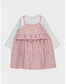 George Paisley Ruffle Dress long Sleeves