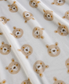 George Natural Bear Print Fleece Blanket