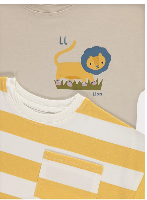 George pack of 3 Print T-Shirts