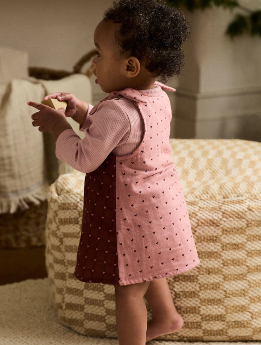Next Pinny Dress & long Sleeves Bodysuit 2 Piece Set