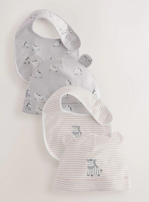 Next Pack of 2 Bib & Cap Set