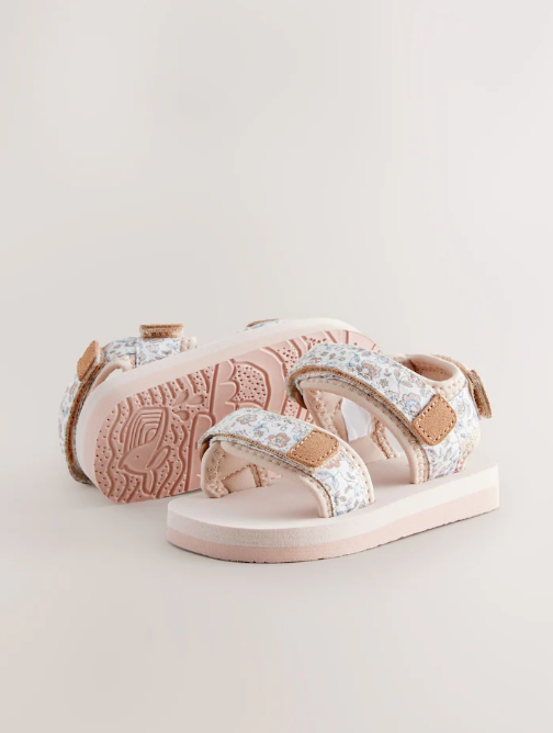 Next Neutral Floral Trekker Sandal