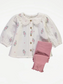 George Collared Blouse and Trouser Set