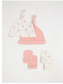 George Floral pack of 2 Caps & mittens Set