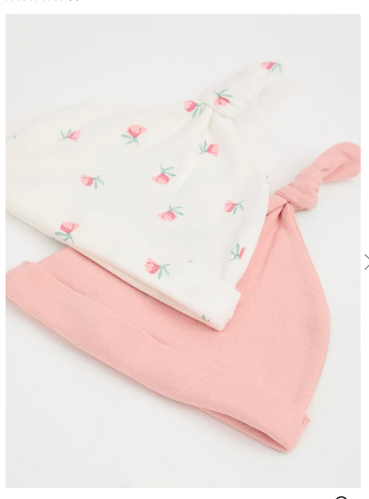 George Floral pack of 2 Caps & mittens Set
