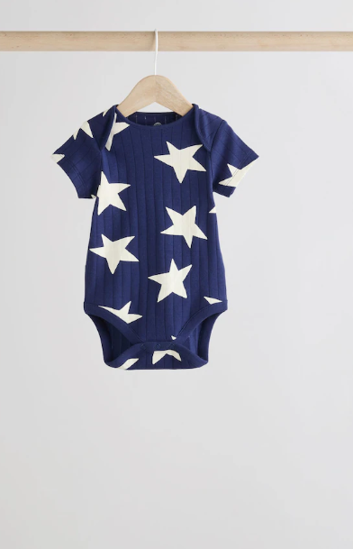 Next Pack of 5 Star Print Bodysuits