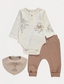 George Winnie The Pooh Bodysuit Leggings and Bib Outfit