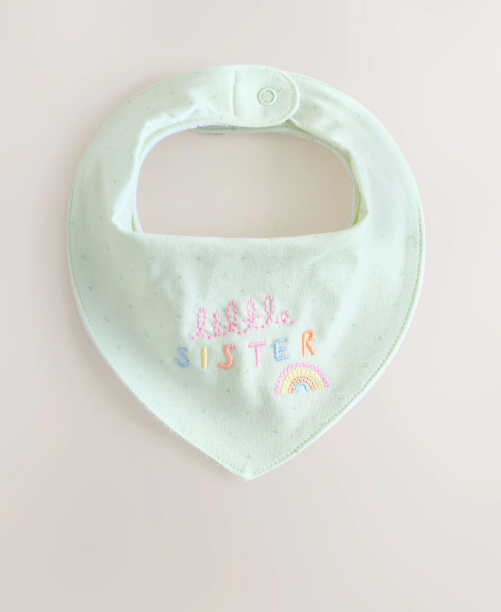 Next "Little Sister " Pack of 2 Bibs