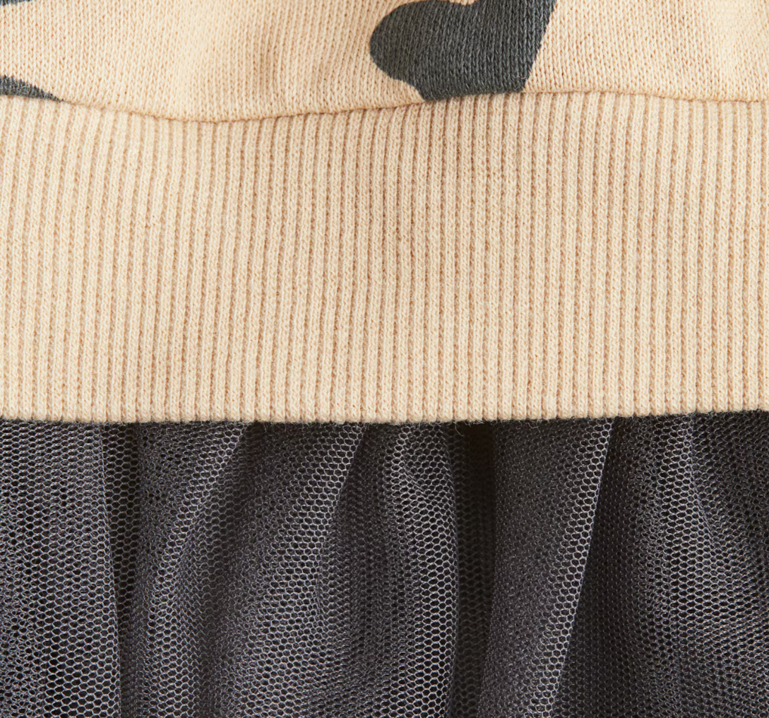 H&M Tulle-Skirt Sweatshirt Dress